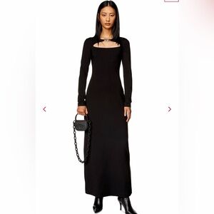 NWT Diesel Dress, black, long sleeve